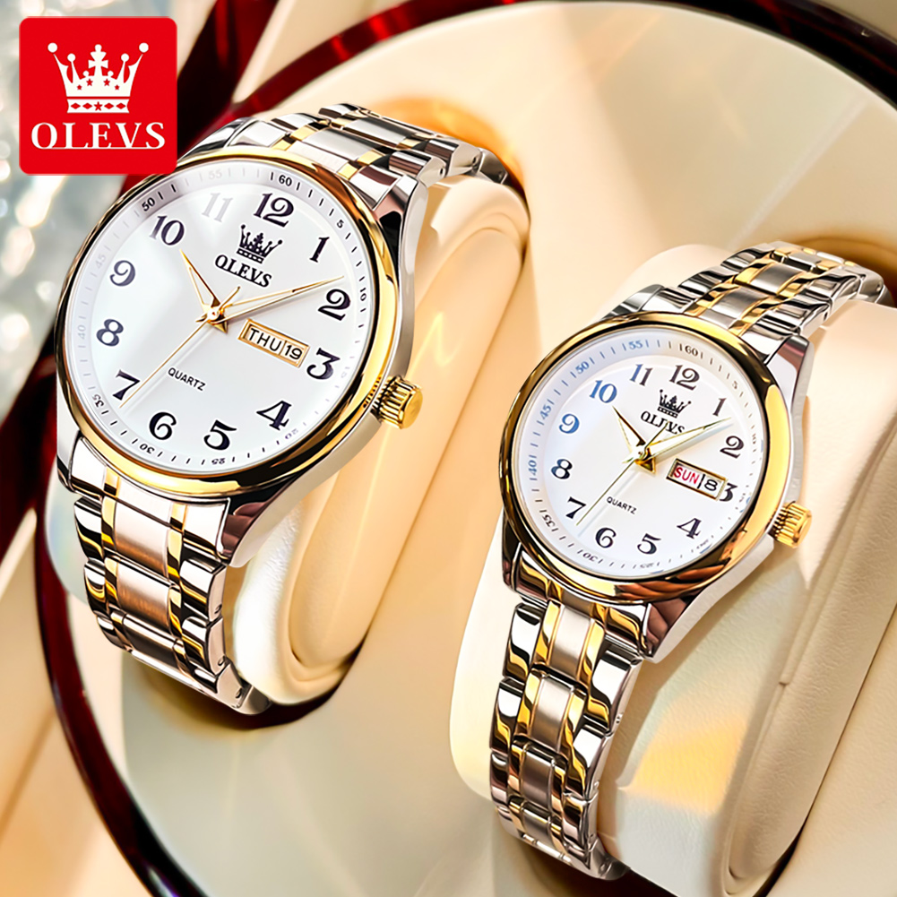 Luxury Watch Life - OLEVS New Fashion Couple Watch for