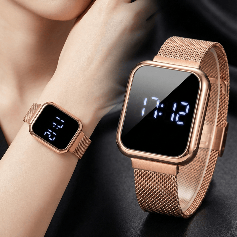 Luxury Watch Life - Fashion Rectangle Digital Watches for Women