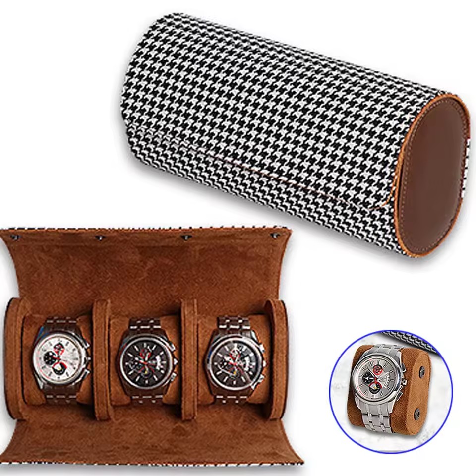 Luxury Watch Travel Case - Watch Roll Travel Case-1/2/3 Slot Watch