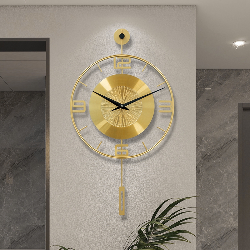 Luxury Metal Swinging Wall Clo - огляд і ціна Luxury Watch Wall Clock