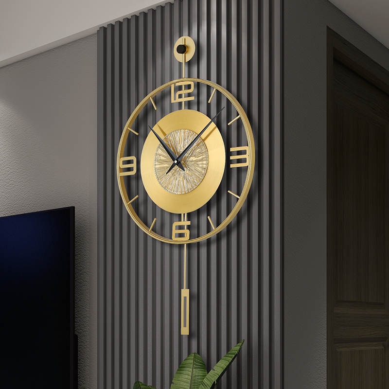 Luxury Metal Swinging Wall Clo - огляд і ціна Luxury Watch Wall Clock