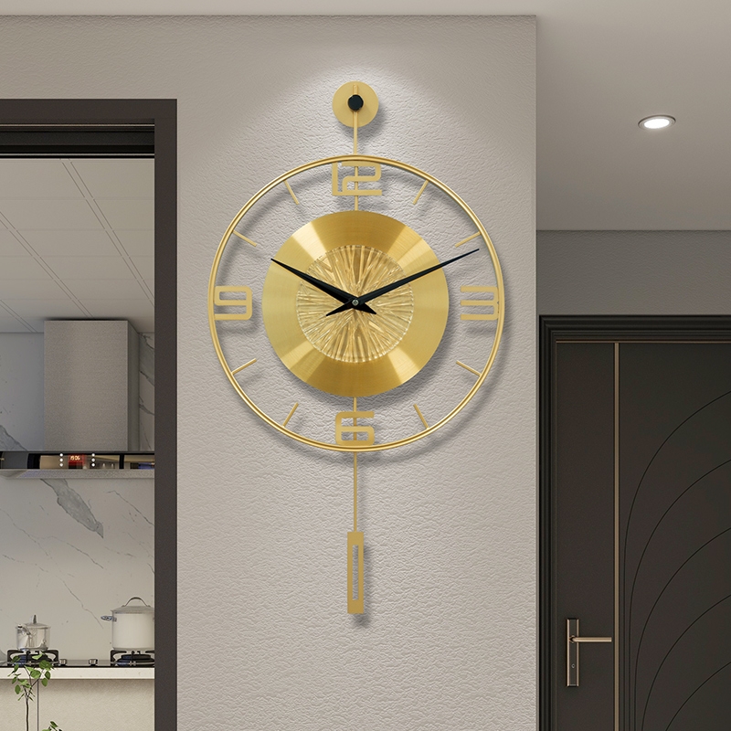 Luxury Metal Swinging Wall Clo - огляд і ціна Luxury Watch Wall Clock