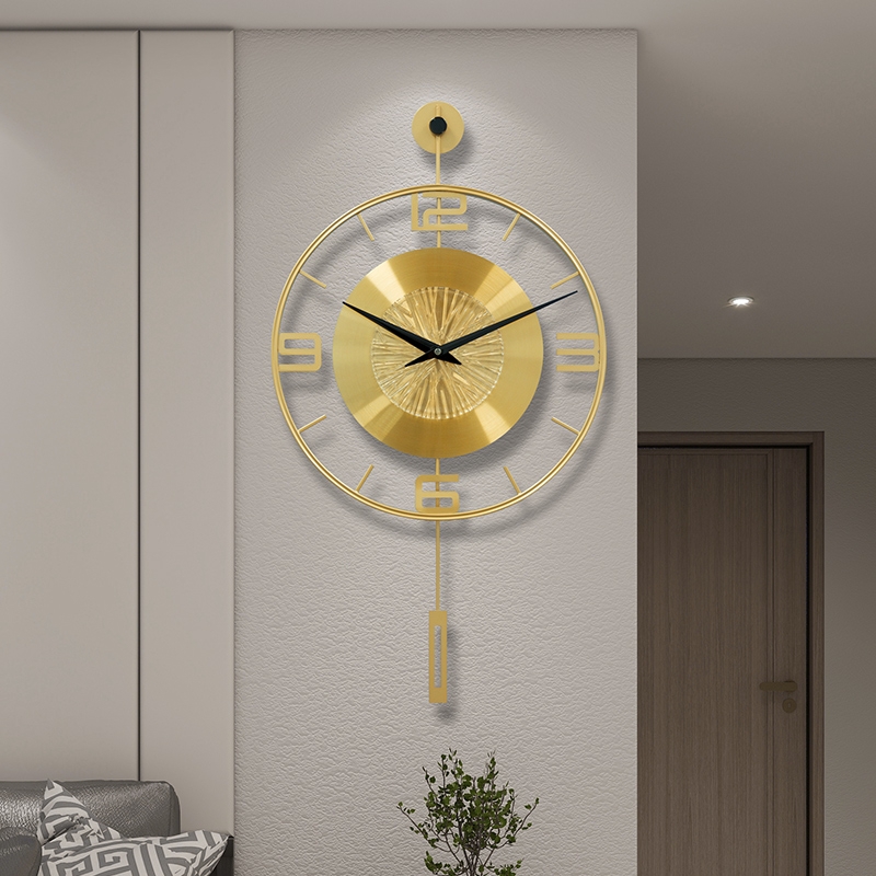 Luxury Metal Swinging Wall Clo - огляд і ціна Luxury Watch Wall Clock
