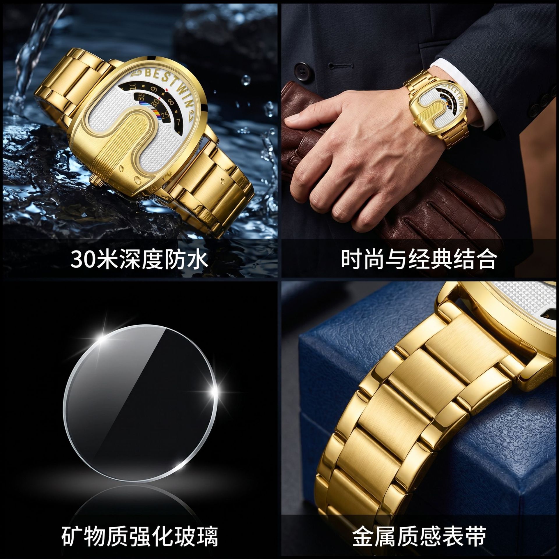 Gold Top Brand Luxury Men Watc - огляд і ціна Luxury Watch Quality