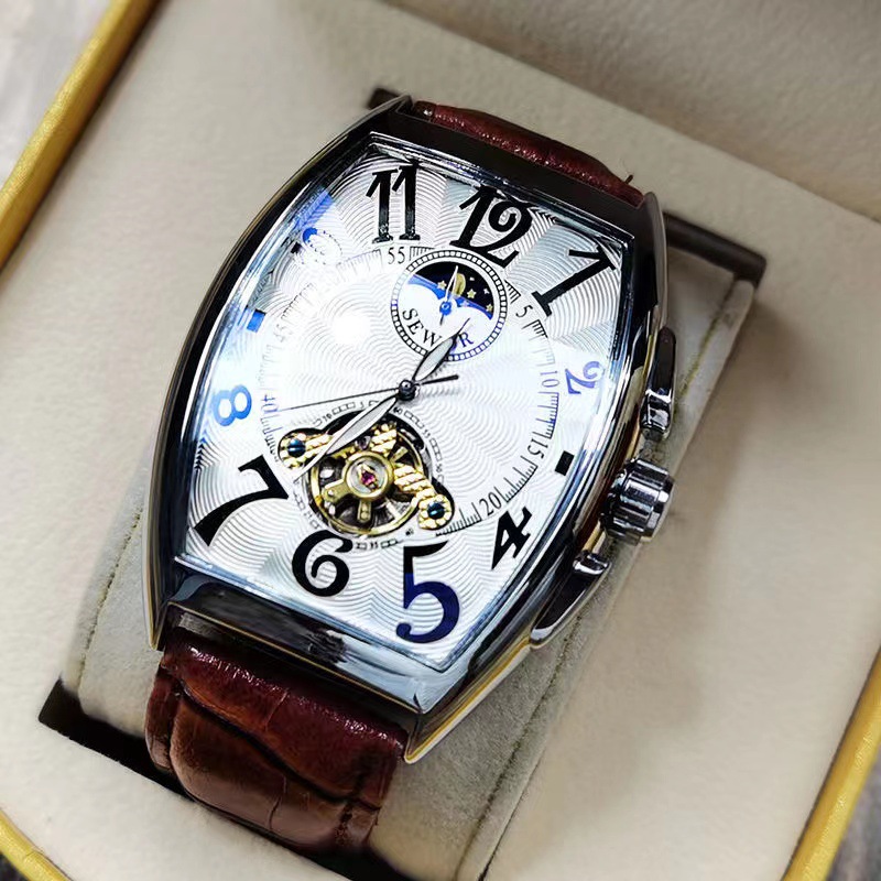 SEWOR Mechanical Watch Men Gol - огляд і ціна Luxury Watch Arabic