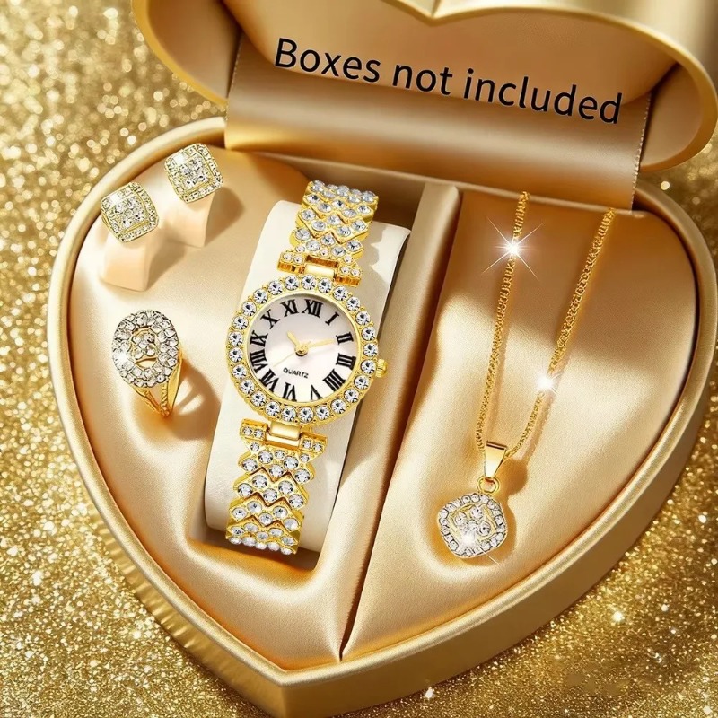 5PCS Luxury Rhinestone Women's - огляд і ціна Luxury Watch Storage