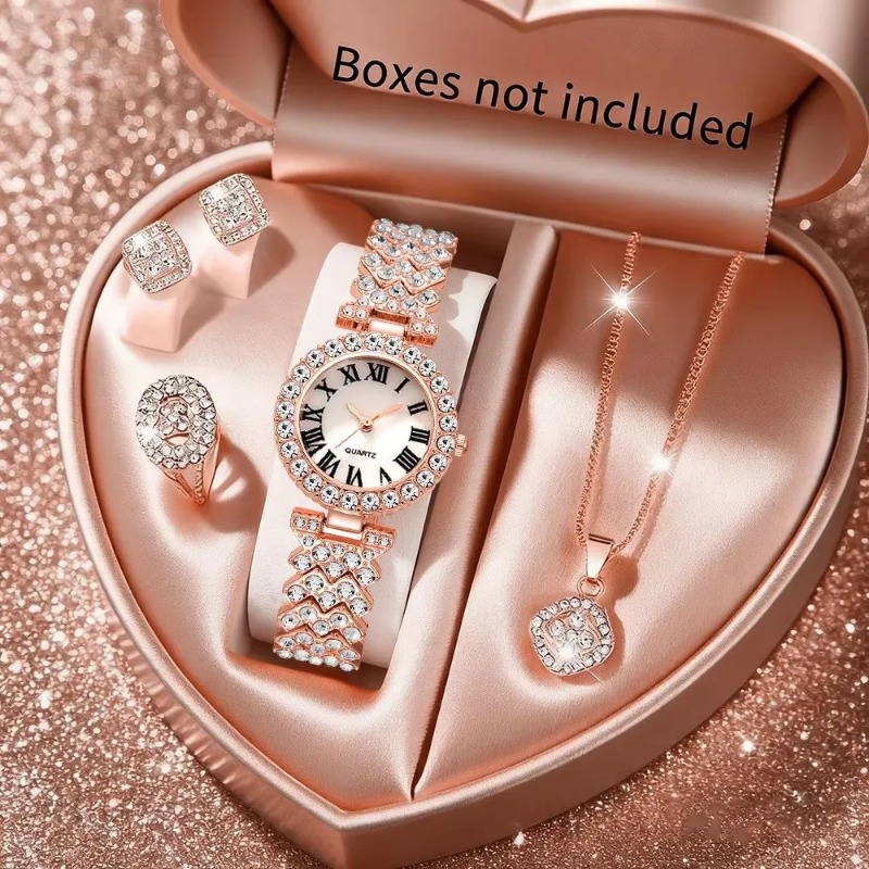 5PCS Luxury Rhinestone Women's - огляд і ціна Luxury Watch Storage