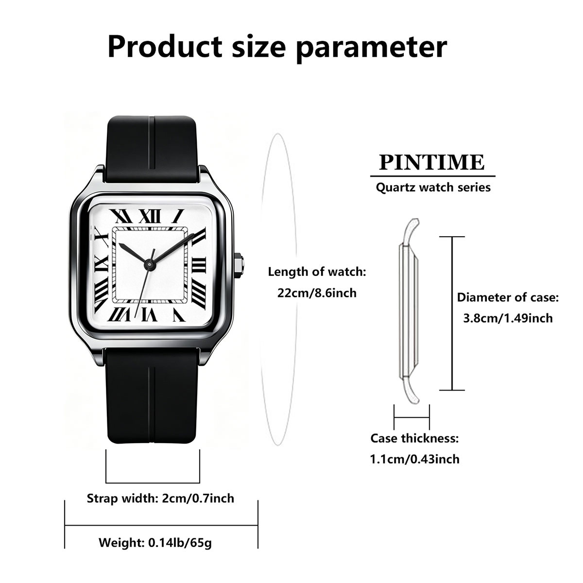Men's Square Luxury Watch, wit - огляд і ціна Luxury Watch Arabic