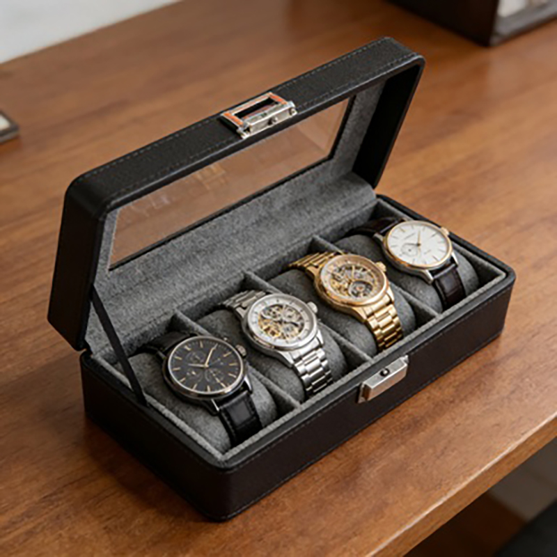 1 PC 4-Grid Watch Box, Dustpro - огляд і ціна Luxury Watch Travel Case