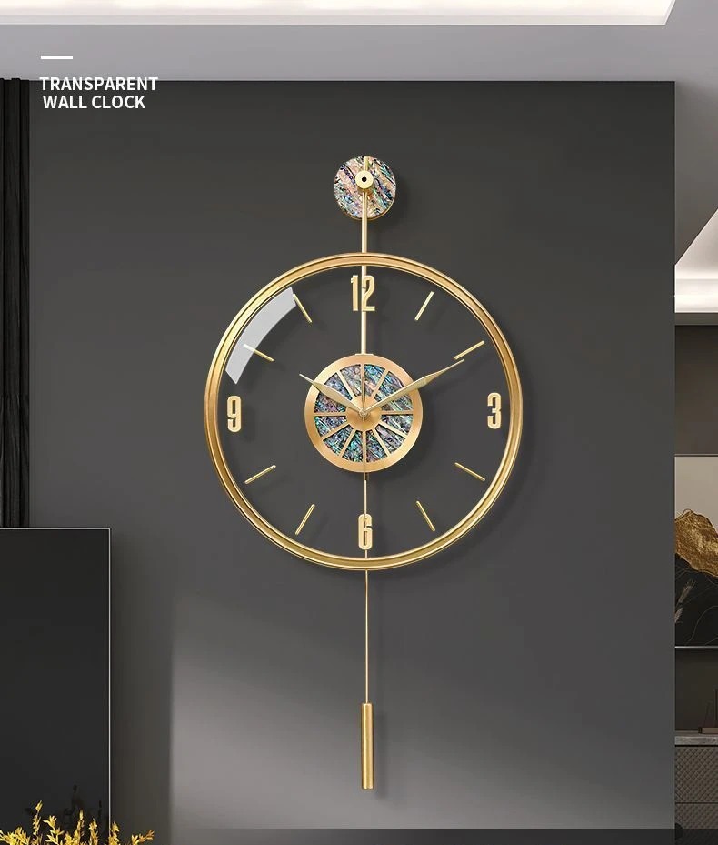 Alloy Seashell Wall Clock Sile - огляд і ціна Luxury Watch Wall Clock