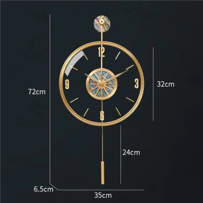 Alloy Seashell Wall Clock Sile - огляд і ціна Luxury Watch Wall Clock
