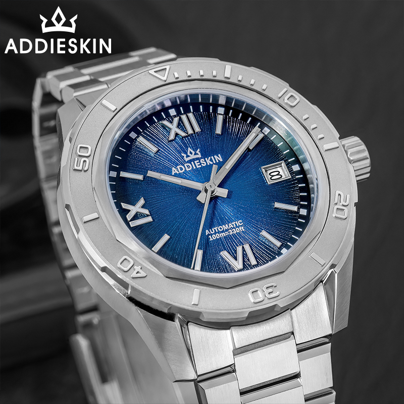 AddiesKin K002 40mm Mens Diver - огляд і ціна Luxury Watch All Black