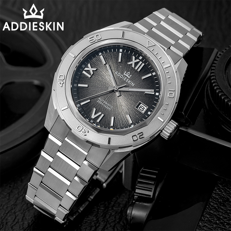 AddiesKin K002 40mm Mens Diver - огляд і ціна Luxury Watch All Black
