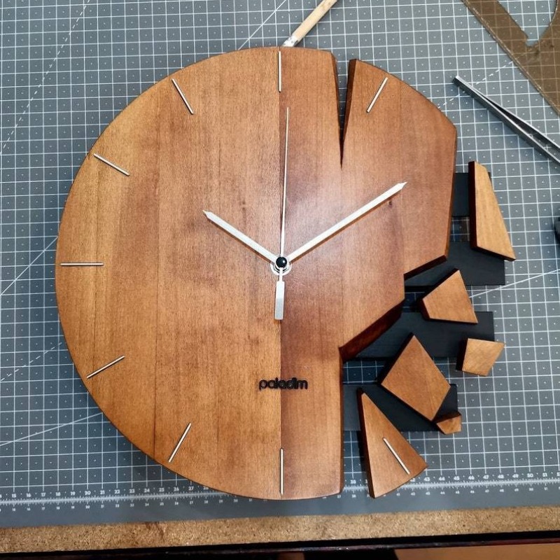 Round Silent Wall Clocks Woode - огляд і ціна Luxury Watch Wall Clock
