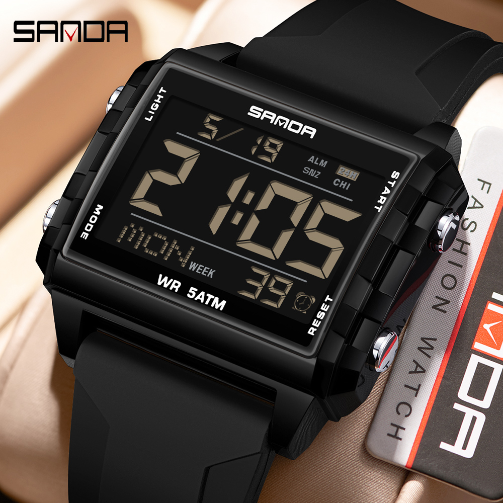 SANDA Brand Fashion LED Watch  - огляд і ціна Luxury Watch Brands In World