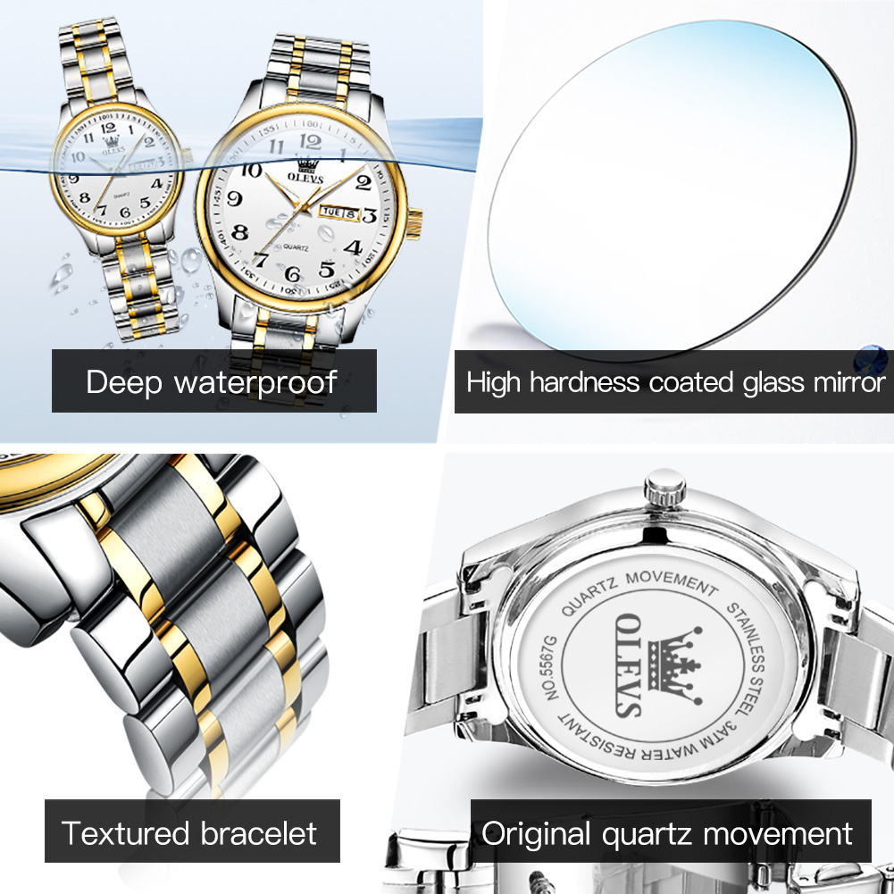 OLEVS New Fashion Couple Watch - огляд і ціна Luxury Watch Life