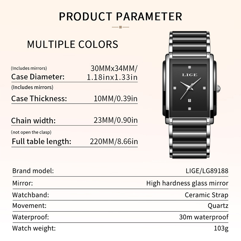 LIGE New Luxury Women Watches  - огляд і ціна Luxury Watch Travel Case