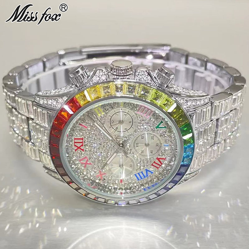 MISSFOX Luxury Iced Watch For  - огляд і ціна Luxury Watch Maker