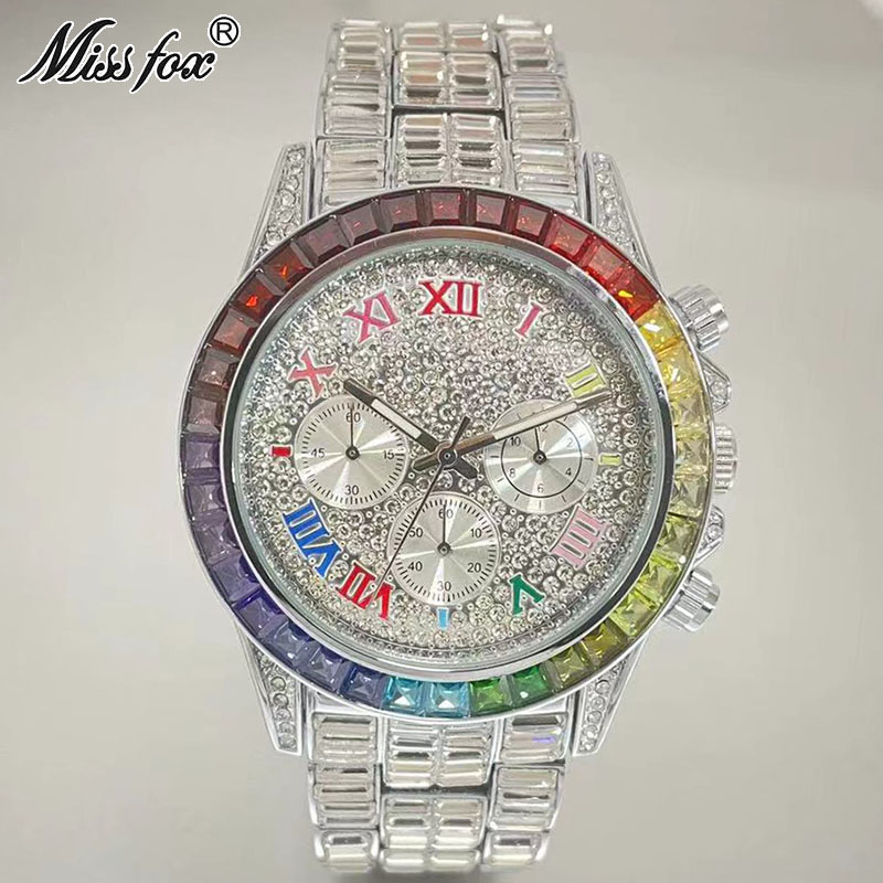 MISSFOX Luxury Iced Watch For  - огляд і ціна Luxury Watch Maker