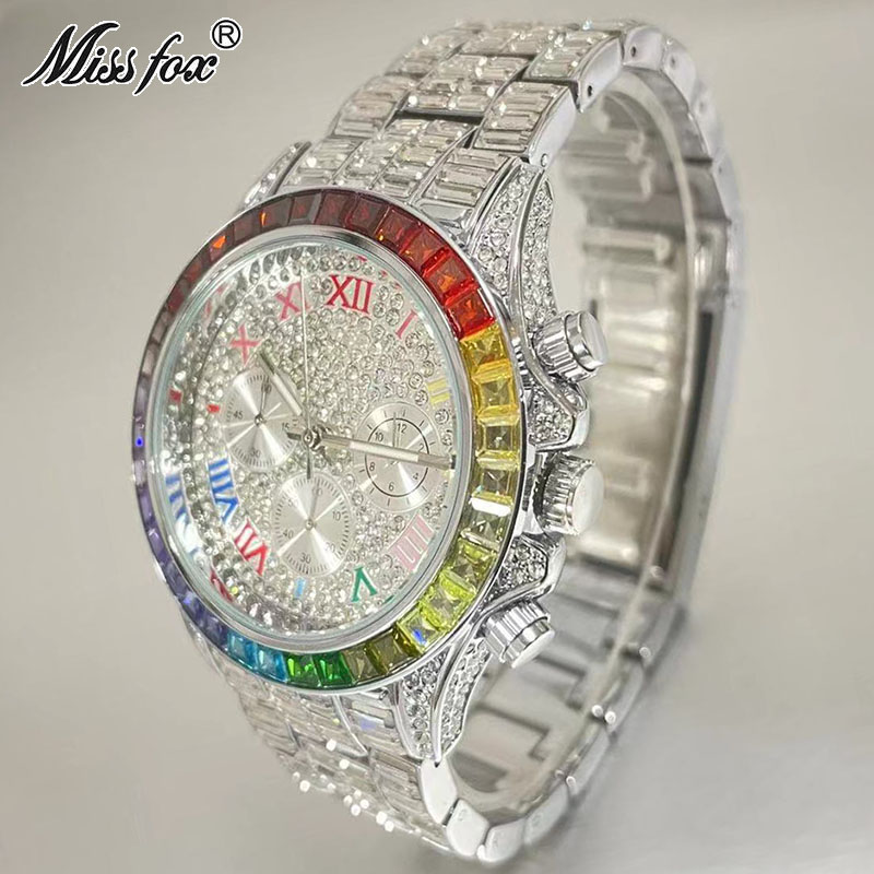 MISSFOX Luxury Iced Watch For  - огляд і ціна Luxury Watch Maker