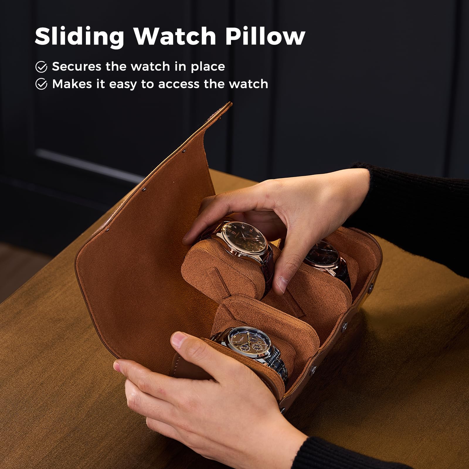 Luxury PU Leather Watch Case W - огляд і ціна Luxury Watch Case Travel