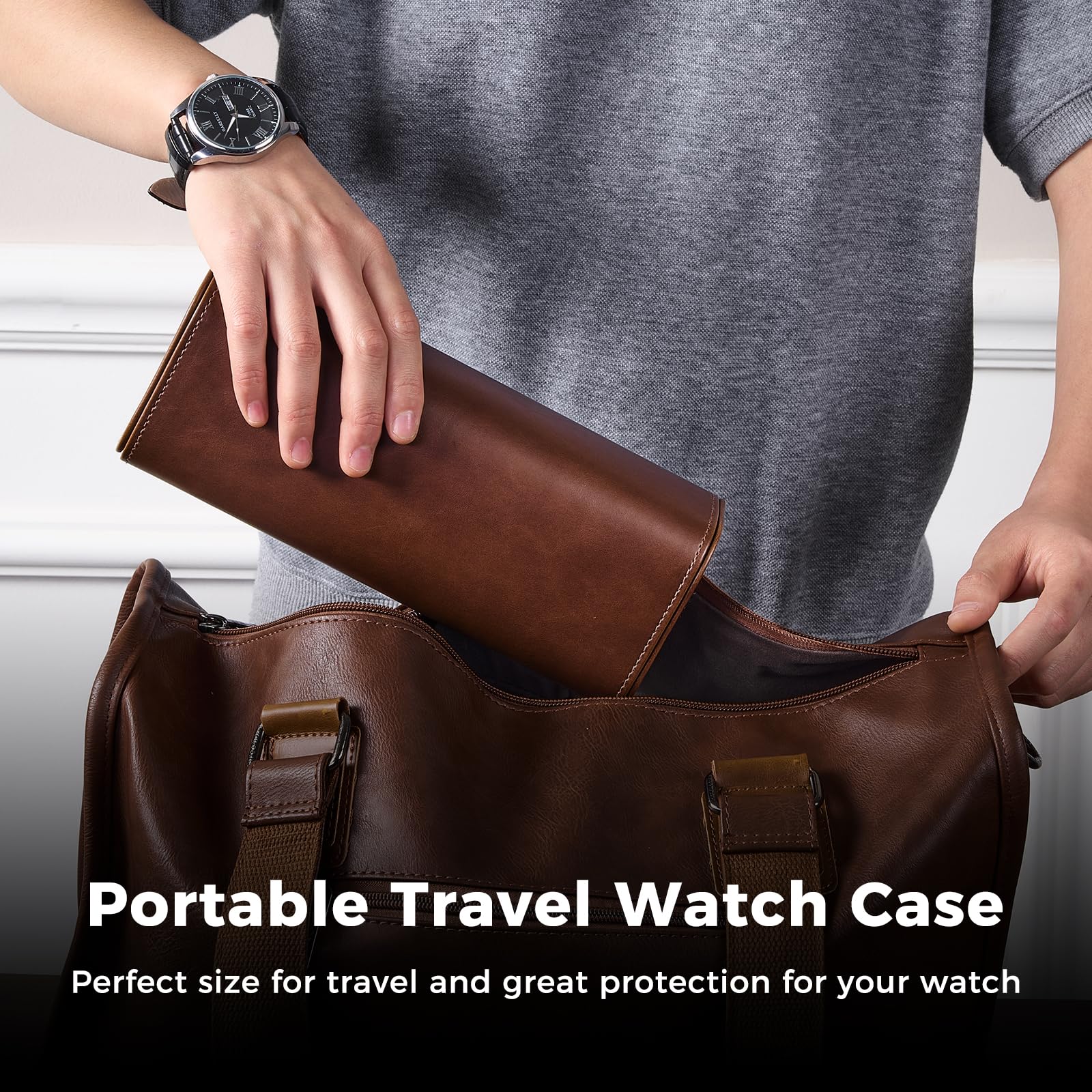 Luxury PU Leather Watch Case W - огляд і ціна Luxury Watch Case Travel