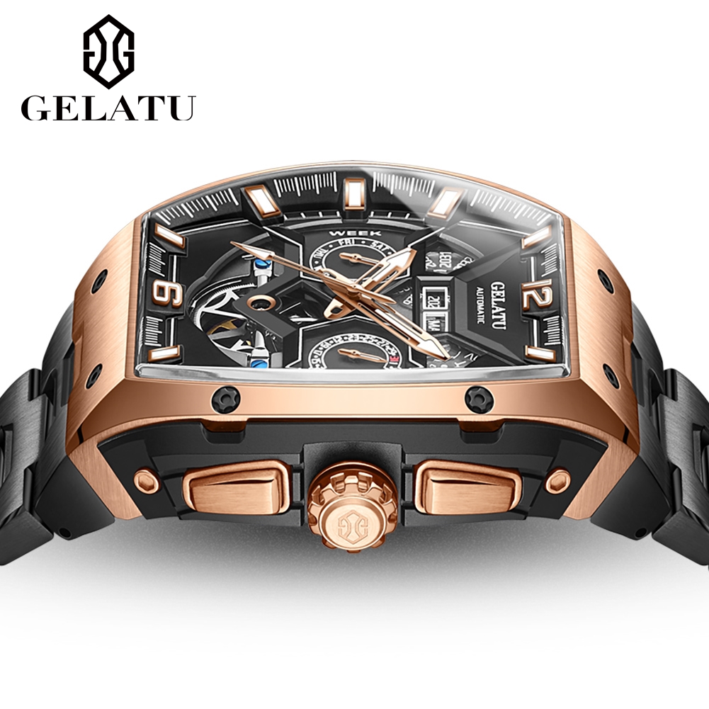 Reloj Hombre Watches Mens GELA - огляд і ціна Luxury Watch All Black