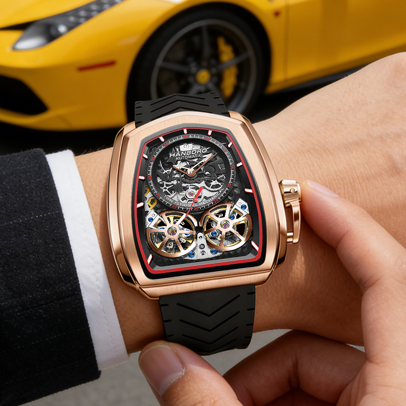Double Flying Wheel Hollow Wat - огляд і ціна Luxury Watch Arabic
