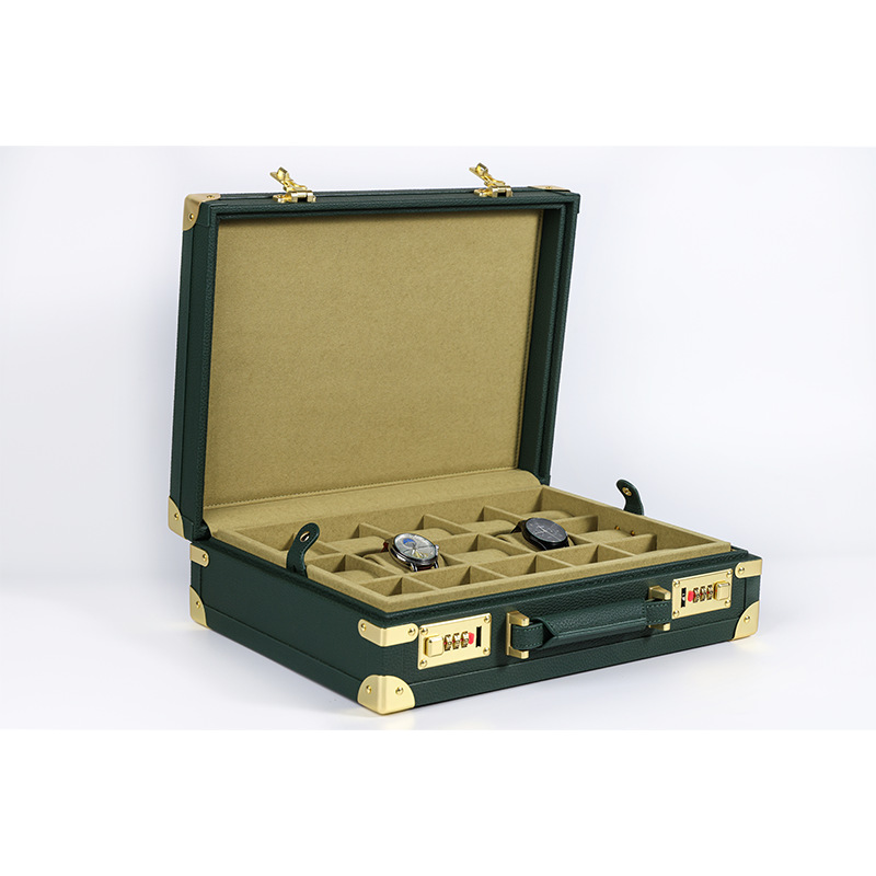 OEM ODM Luxury 15 Slots Green  - огляд і ціна Luxury Watch Storage