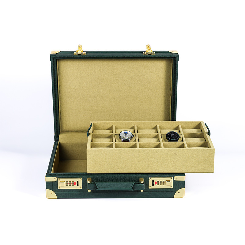 OEM ODM Luxury 15 Slots Green  - огляд і ціна Luxury Watch Storage