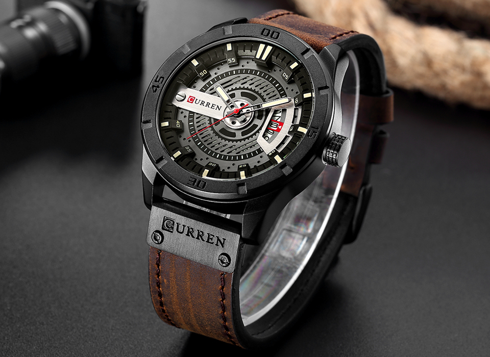Luxury Watch Brand CURREN Men  - огляд і ціна Luxury Watch Mockup