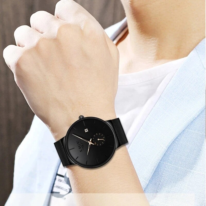 LIGE Fashion Mens Watches Top  - огляд і ціна Luxury Watch Maker
