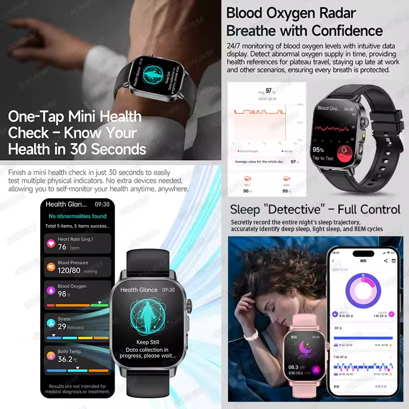 2026New AI Healthy Diagnose An - огляд і ціна Gmt Dual Timezone Watch