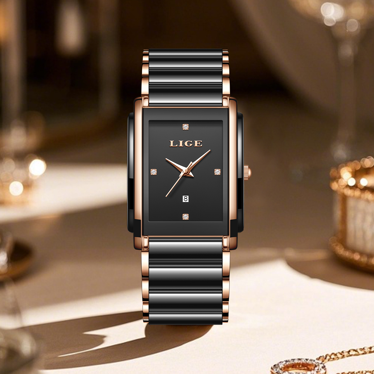 LIGE Fashion Elegant Women's W - огляд і ціна Luxury Watch Travel Case