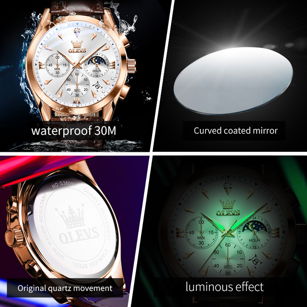 OLEVS Brand New Fashion Quartz - огляд і ціна Luxury Watch Maker